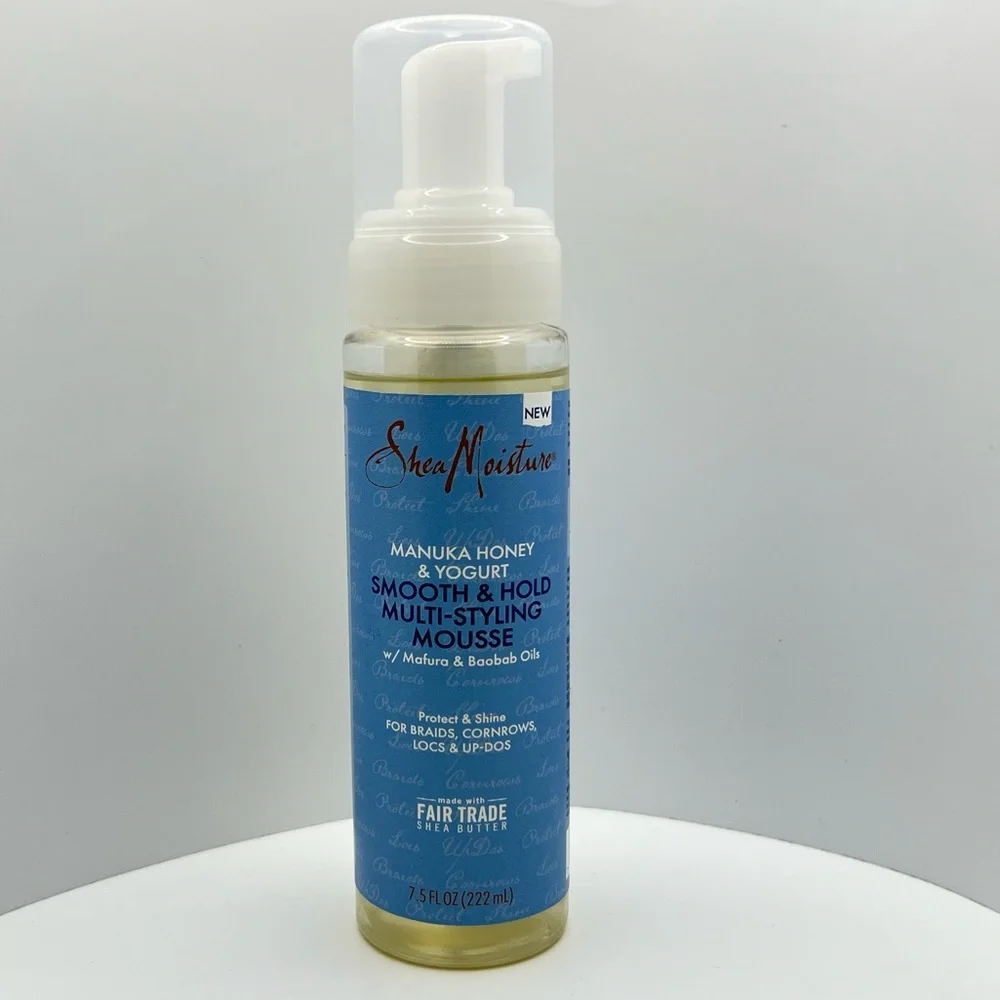 🦋$8 ~ SheaMoisture Manuka Honey & Yogurt Smooth & Hold Multi-Styling Mousse NEW